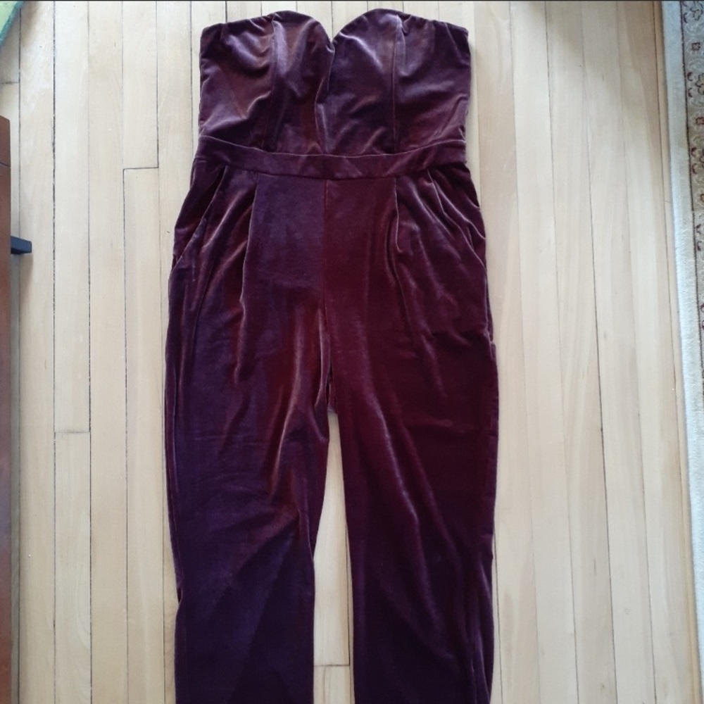 EXPRESS EUC velvet jumpsuit